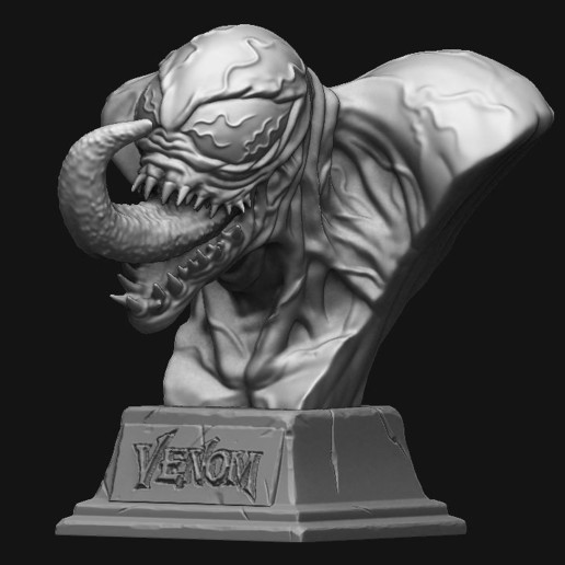 venom art 3D print model - Mito3D