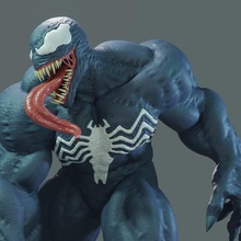 venom art marvel superhero figurines comic supervillain character carnage cletus toxin 3d print model - Mito3D