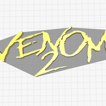 venom 2 title 3d print model - Mito3D