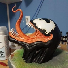 venom bust art marvel spiderman symbiote sculptures 3d print model - Mito3D