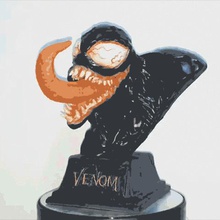 venom büstü marvel 3d yazıcı modeli sanat oyuncak dc komik ıronman kaptan şekil oyun aksesuarlar kask maske 3d print model - Mito3D