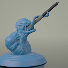 venom busto caneta titular a arte do wacom veneno de dc lápis 3d print model - Mito3D