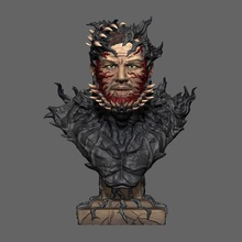 el veneno de busto tom hardy archivo stl impresión 3d la modelo juego monster marvel 3d print model - Mito3D