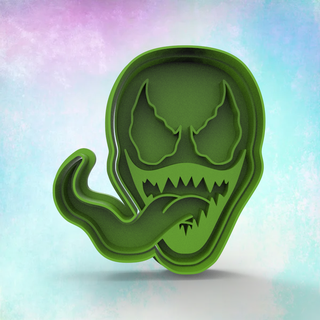 venom cookie cutter cutting cookies 3d print model - Mito3D