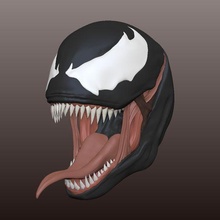 venom head 3d print model - Mito3D