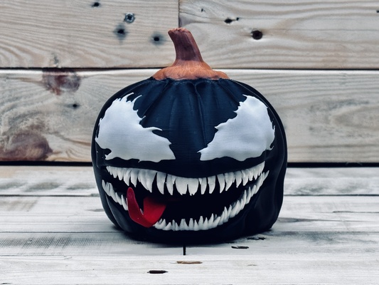 veneno inspirado calabaza víspera santos maravilla escalofriante dientes miedo festivo 3d print model - Mito3D