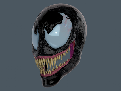 venin mortel protecteur masque merveille homme araignée masques mcu bandes dessinées personnage art carnage cosplay impression portable symbiote scans répliques 3d print model - Mito3D