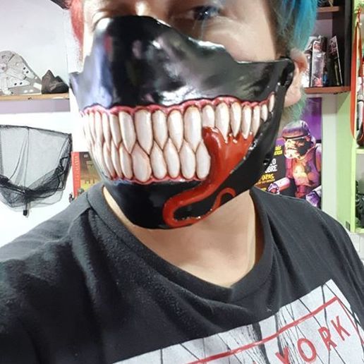 masque venom 3D print model - Mito3D