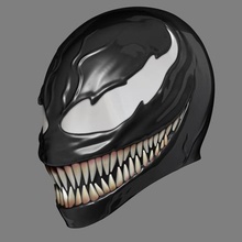venom kask maske cosplay sanat venommask venomcosplay venomhelmet venommarvel venommaskcosplay oyuncak aksesuarlar 3d print model - Mito3D