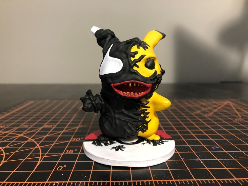 veneno Pikachu pokemon juguete figura coleccionable 3D print model - Mito3D