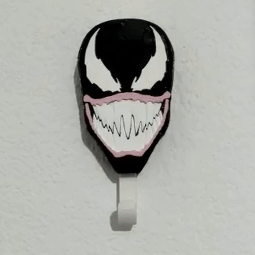 venom spiderman - wall key chain 3D print model - Mito3D