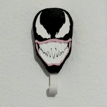 venom spiderman - wall key chain 3d print model - Mito3D