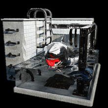 veneno hombre araña tiburón 3d print model - Mito3D