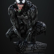 venom statue art marvel spider mcu carnage monster xman iron man 3d print model - Mito3D
