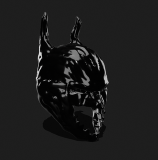 venomizado batman mascarar 3d print model - Mito3D