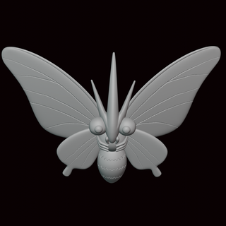 Giftmotte Pokémon Zahl Kunst Statue Videospiel Videospiele Miniatur Skulptur Fan Art Figur Kanto go 3d print model - Mito3D