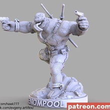 venompool art venom marvel figurine figure statue spiderman villian 3d print printable games toys 3d print model - Mito3D