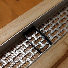vent mesh retaining clip 40 x 20 6mm various grill ventilation diy 3d print model - Mito3D