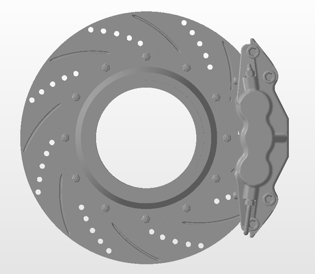 vented brake rotor drilled slotted caliper - real-rims ap racing willwood brembo 3d print model - Mito3D