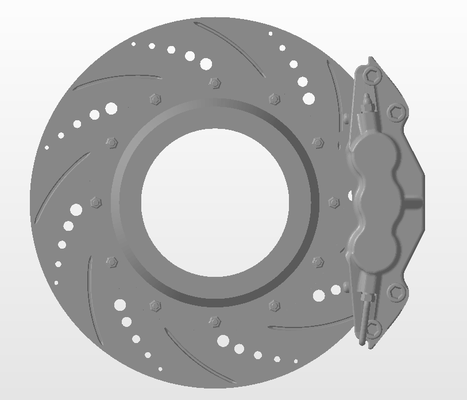 vented brake rotor slotted drilled reducing spiral caliper - real-rims ap racing willwood brembo 3d print model - Mito3D