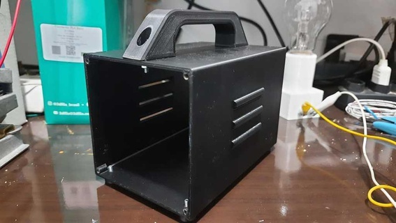 havalandırılmış muhafaza güç arz Kutu durum kılıf yapıcı örtmek nihai Voltaj kendin yap araçlar yapımcılar 3d print model - Mito3D