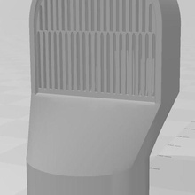 ventilation crawl espace grille aération verticale tube aérateur 3d print model - Mito3D