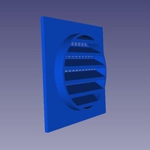 ventilation grille outil trou 3d print model - Mito3D