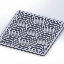 ventilation grill 3d print model - Mito3D