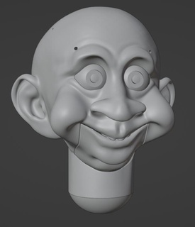 ventrílocuo dummy Harvey ventriloquia tonto marioneta muñeca 3d print model - Mito3D