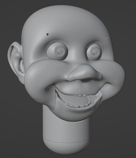 ventriloquist dummy- kid ventriloquism dummy puppet doll 3d print model - Mito3D