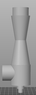 venturi poudre céréales air pneumatique 3d print model - Mito3D