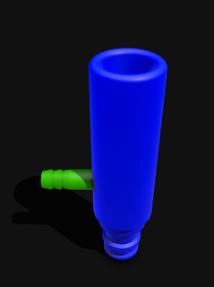 venturi jet d'eau pompe vide l'eau tuyau Gardena 3d print model - Mito3D