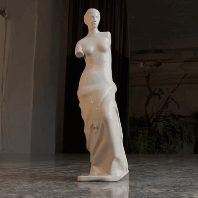 venus milo arte david discobolo pensador estatua escultura multa miguel ángel museo figura regalo juguete 3d print model - Mito3D