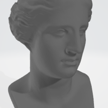 Venus cabeza plantador base 3d print model - Mito3D