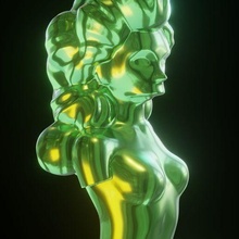 Venus milo Simpson Kunst Bildhauerei gummiartig 3d print model - Mito3D