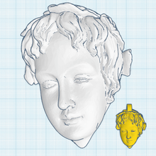 Venüs duvar dekoru takı sanat dekor kolye cameo deesse Roma romain Yunan Yunanistan 3d print model - Mito3D