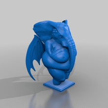 vênus de willendorf elefante - bacardi bastão crossover a arte esculturas morcego 3d print model - Mito3D