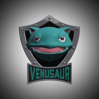 venusaur head mount pokemon toy 3d print model - Mito3D