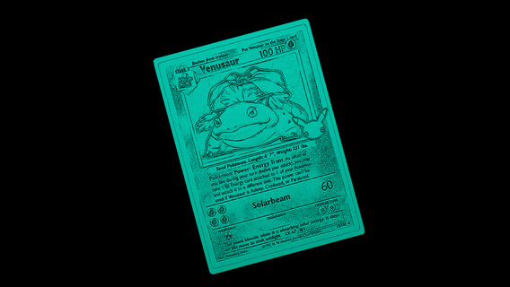 venusaur Pokemon carta bulbasaur nintendo arte scolpire sollievo telaio animale 3d print model - Mito3D