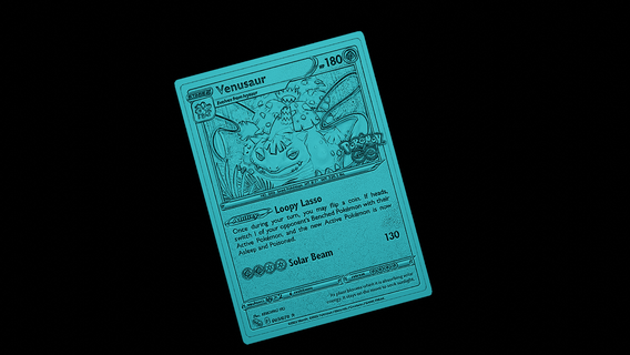 Venusaurier Pokémon Karte Spiel Nintendo Kunst Tier charmander Anime Geek Rahmen Linderung Asche Pikachu 3d print model - Mito3D