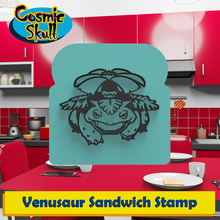 venusaur sanduíche carimbo Pokémon bulbasauro Ivysaur mega pão cozinha ferramenta decoração presente funcional 3d print model - Mito3D