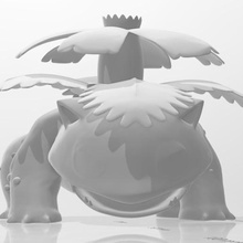 venusaur art pokemon bulbasaur de la planta 3d print model - Mito3D