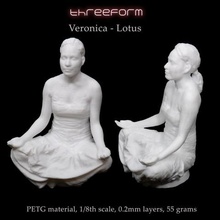 vernica postura de loto art el yoga 3dscan bodyscan threeform 3d print model - Mito3D