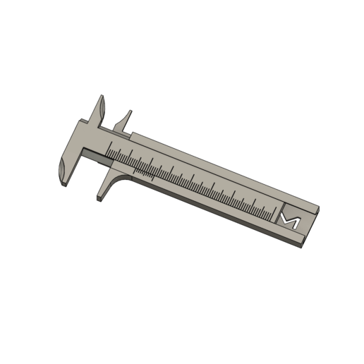 vernier caliper scale 3D print model - Mito3D