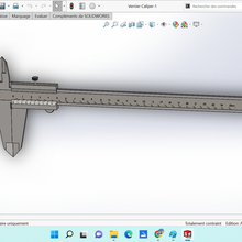 vernier compasso calibre 250mm resolução 002mm detalhes 3d print model - Mito3D