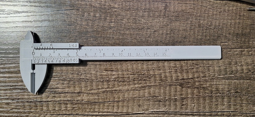 vernier calipers depth gauge caliper tool measure mechanical ruler precise competition 3d print model - Mito3D