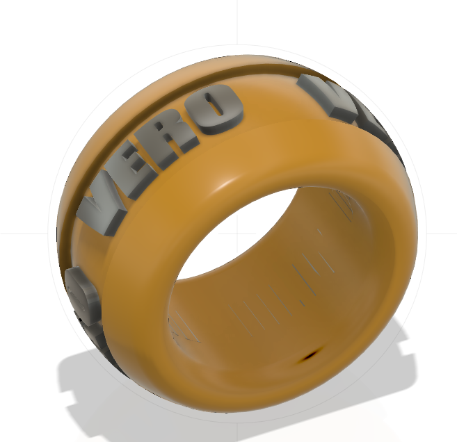 chaveiro anel arte presente 3D print model - Mito3D