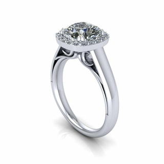 verragio diamond wedding ring lion silver gold jewelry printable 3d model trend fashion design zbrush 3d print model - Mito3D