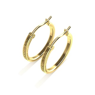 Versace boucles d'oreilles bijoux bijoux anneaux pierres diamants gemmes luxe mode conception 3d impresion3d 3d print model - Mito3D