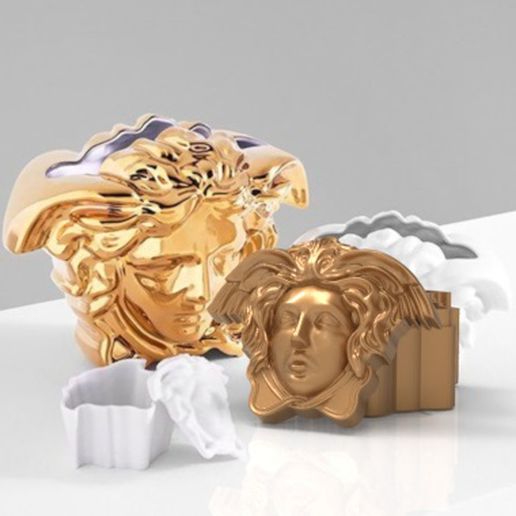 versace Logo Box Schmuck Geschenk Gucci Marke Geschäft Liebe Hermes Stein Gold Italienisch 3D print model - Mito3D